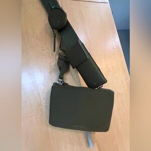 Athleta Olive Green Revive Modular Crossbody purse